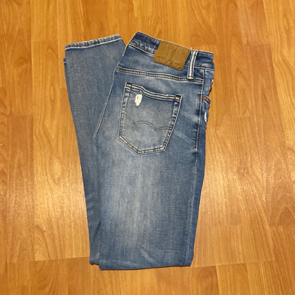 GUC- Mens - American Eagle Distressed Jeans - Slim - Sz 29x32